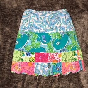 🌴 Lilly Pulitzer Girls Multi-patchwork Skirt 🌴